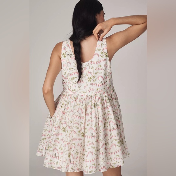 NWT Anthropologie Plus Rachel Antonoff Eliana Sleeveless Babydoll Mini Dress - Picture 3 of 6